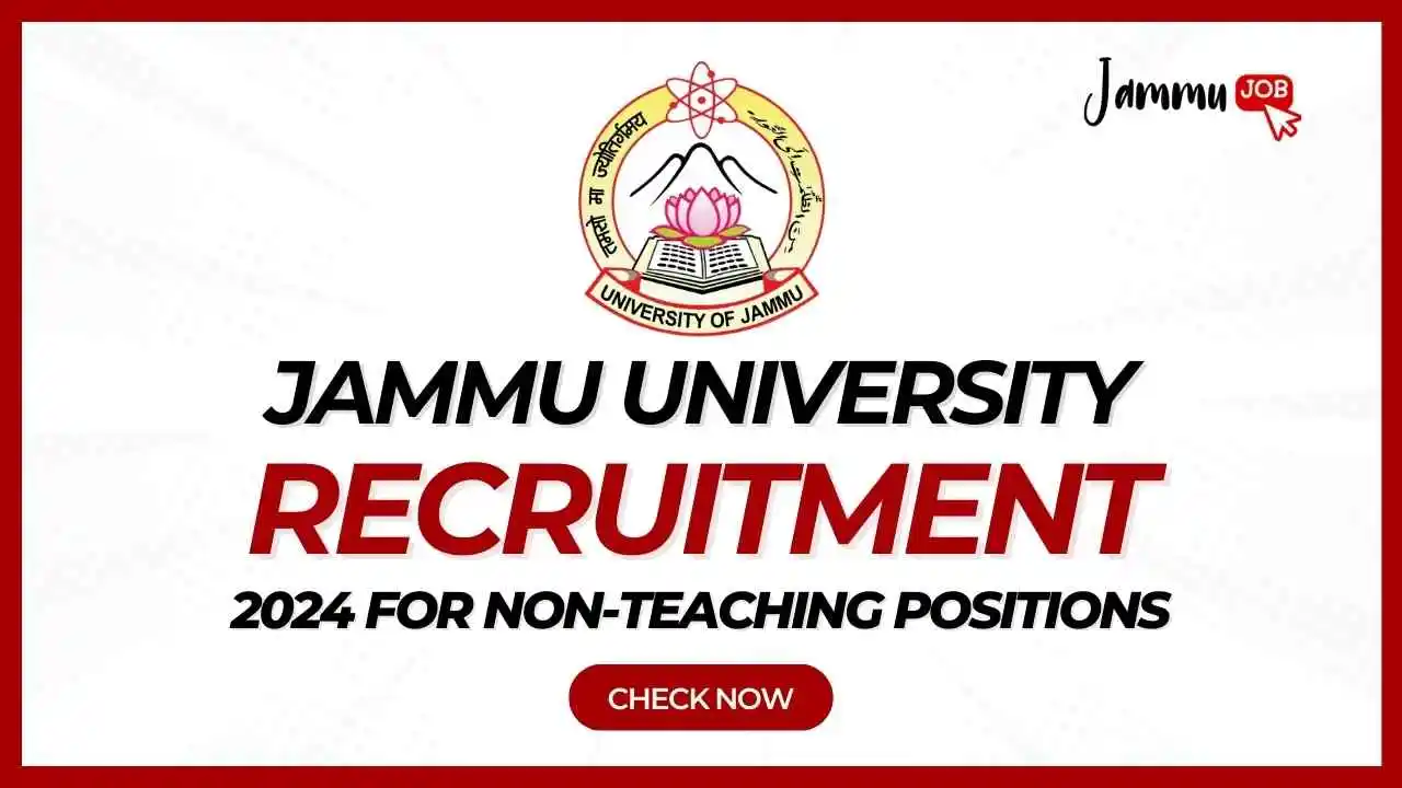 Jammu University Recruitment 2024