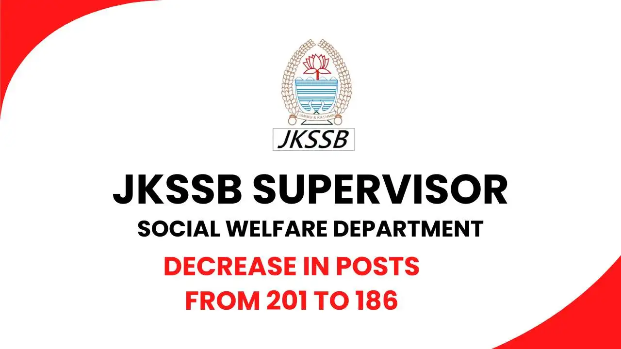 jkssb social welfare department notification